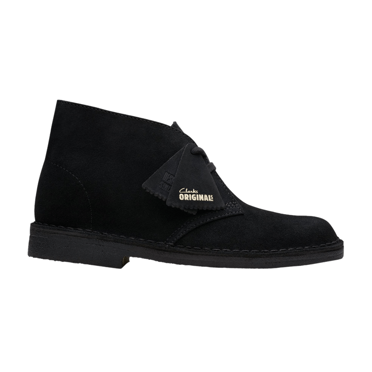 Clarks Wmns Desert Boot 'Black Suede'