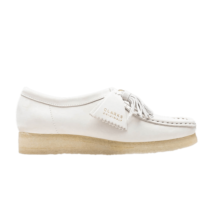 Clarks Wmns Wallabee 'White Nubuck'