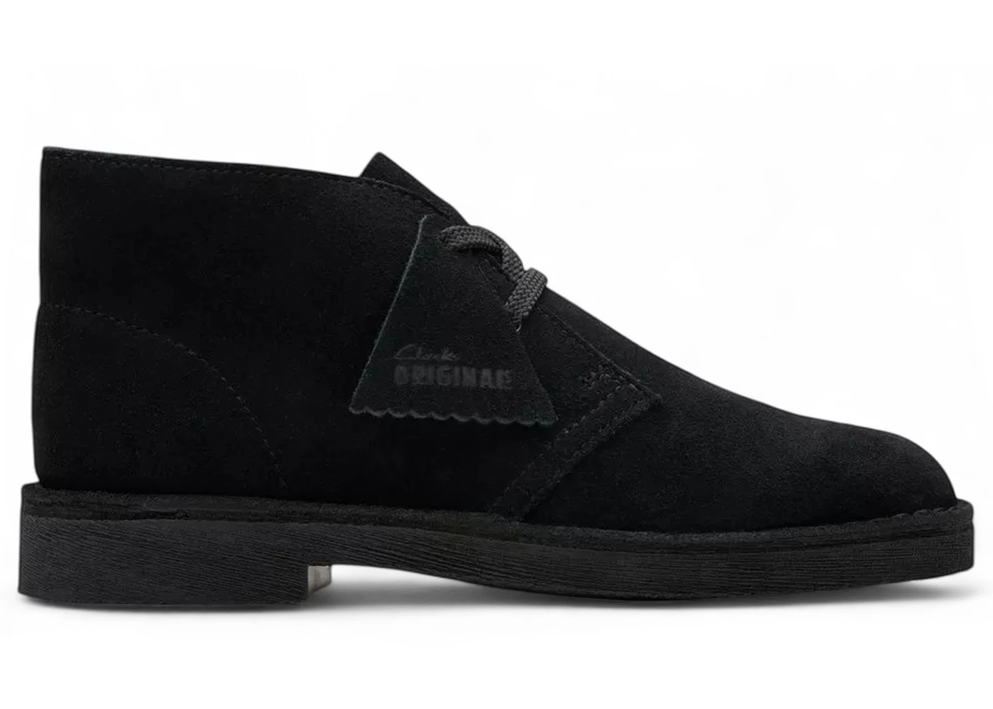 Clarks Originals Desert Boot Older Black Suede (GS)