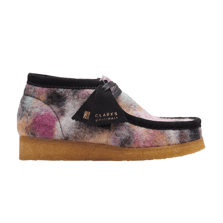 Clarks Wallabee Boot 'Black Wool Combination'