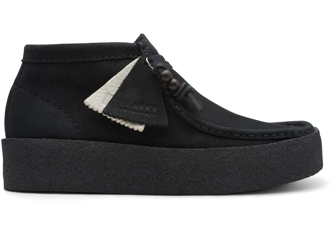 Clarks Originals Wallabee Cup Boot Black Nubuck (Women's)