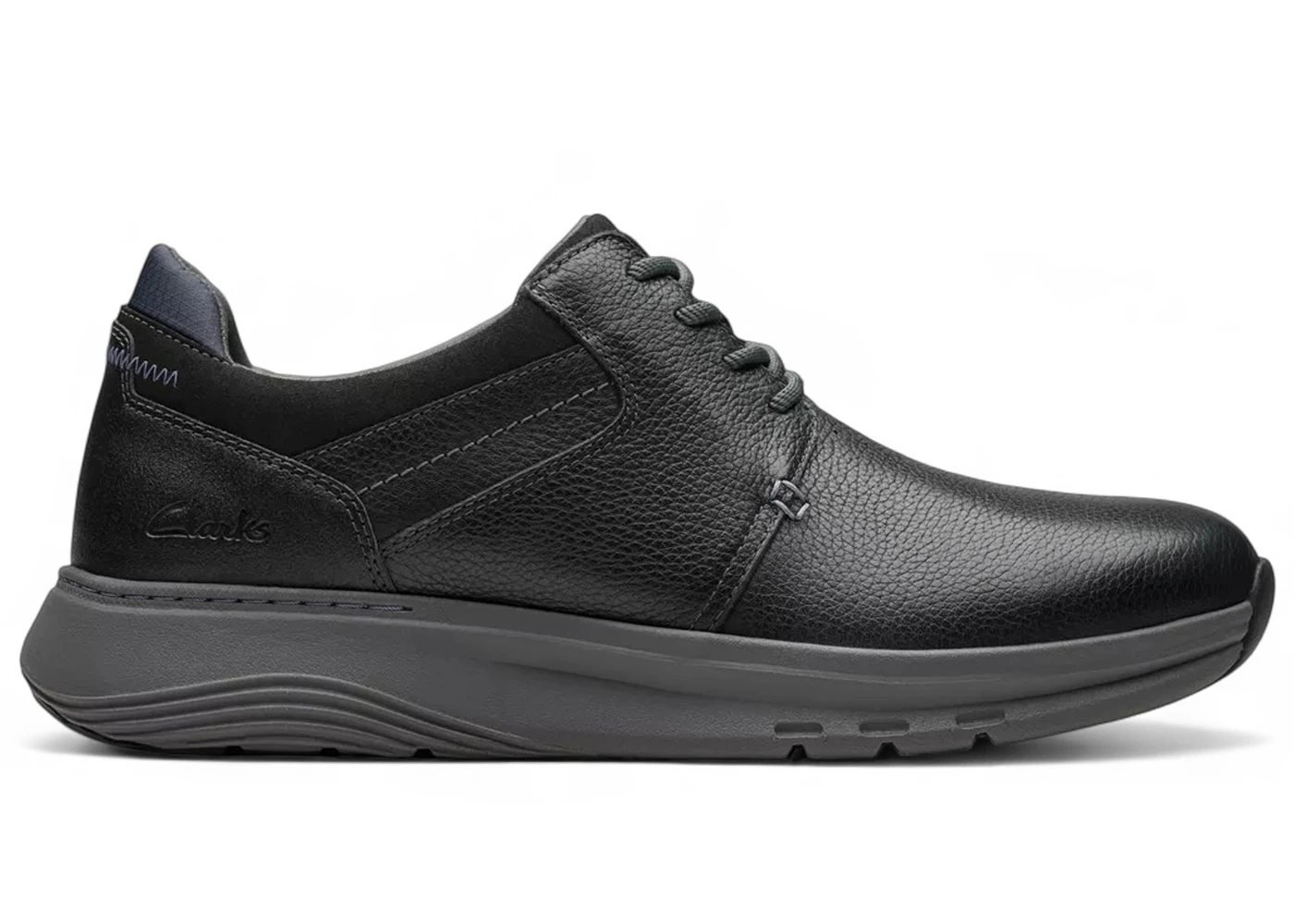 Clarks Motion Trek PT Black Leather