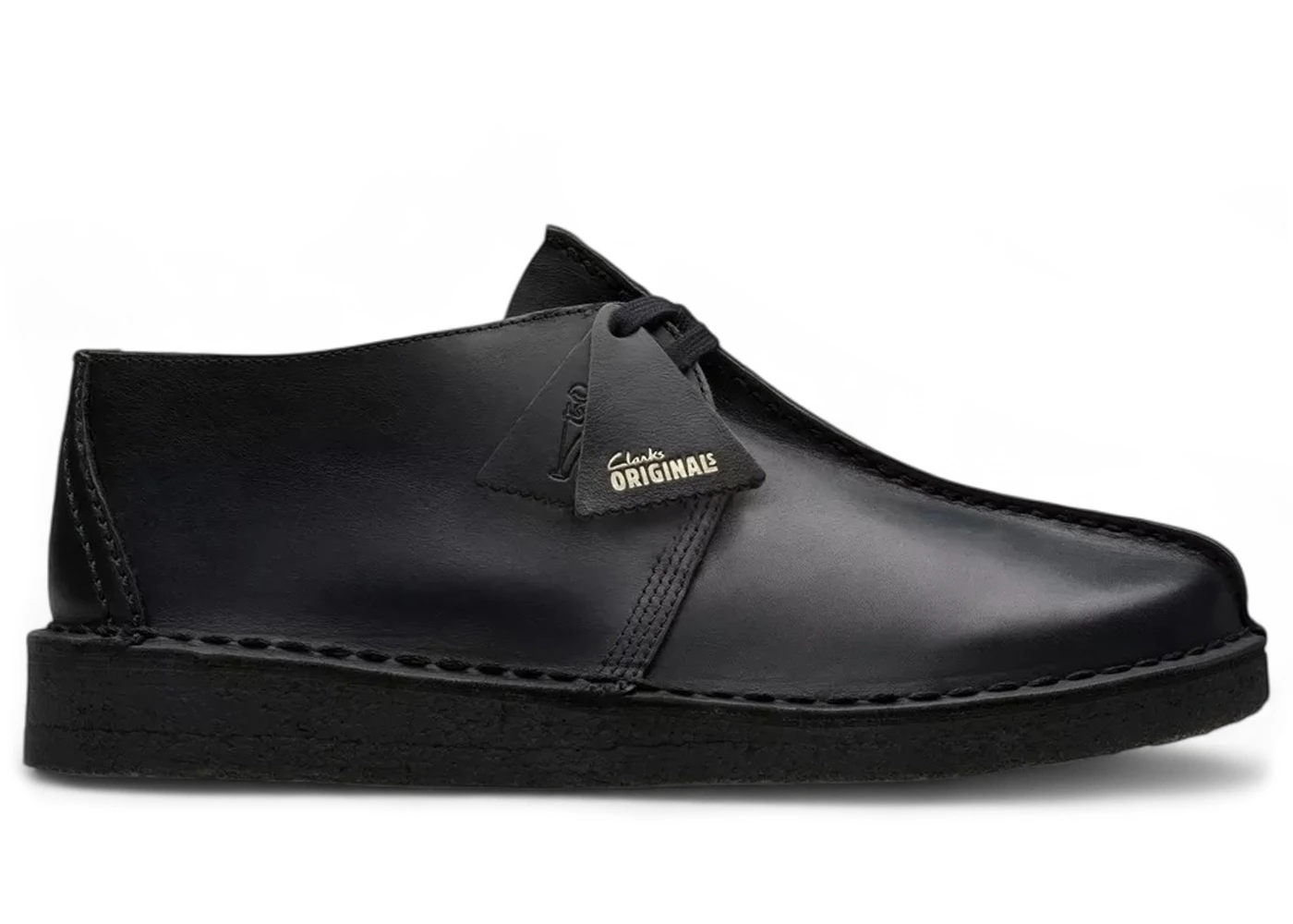Clarks Originals Desert Trek Black Smooth Leather