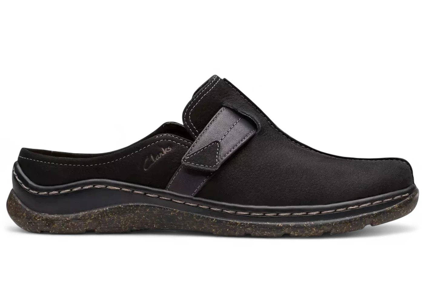 Clarks Orlene Clog Black Nubuck (Women's)