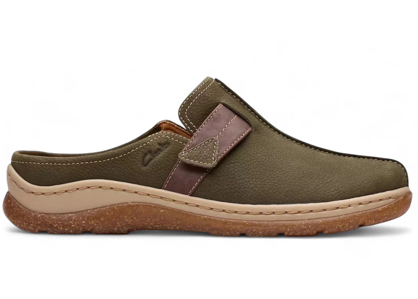Clarks Orlene Clog Olive Combination Nubuck (Women's)