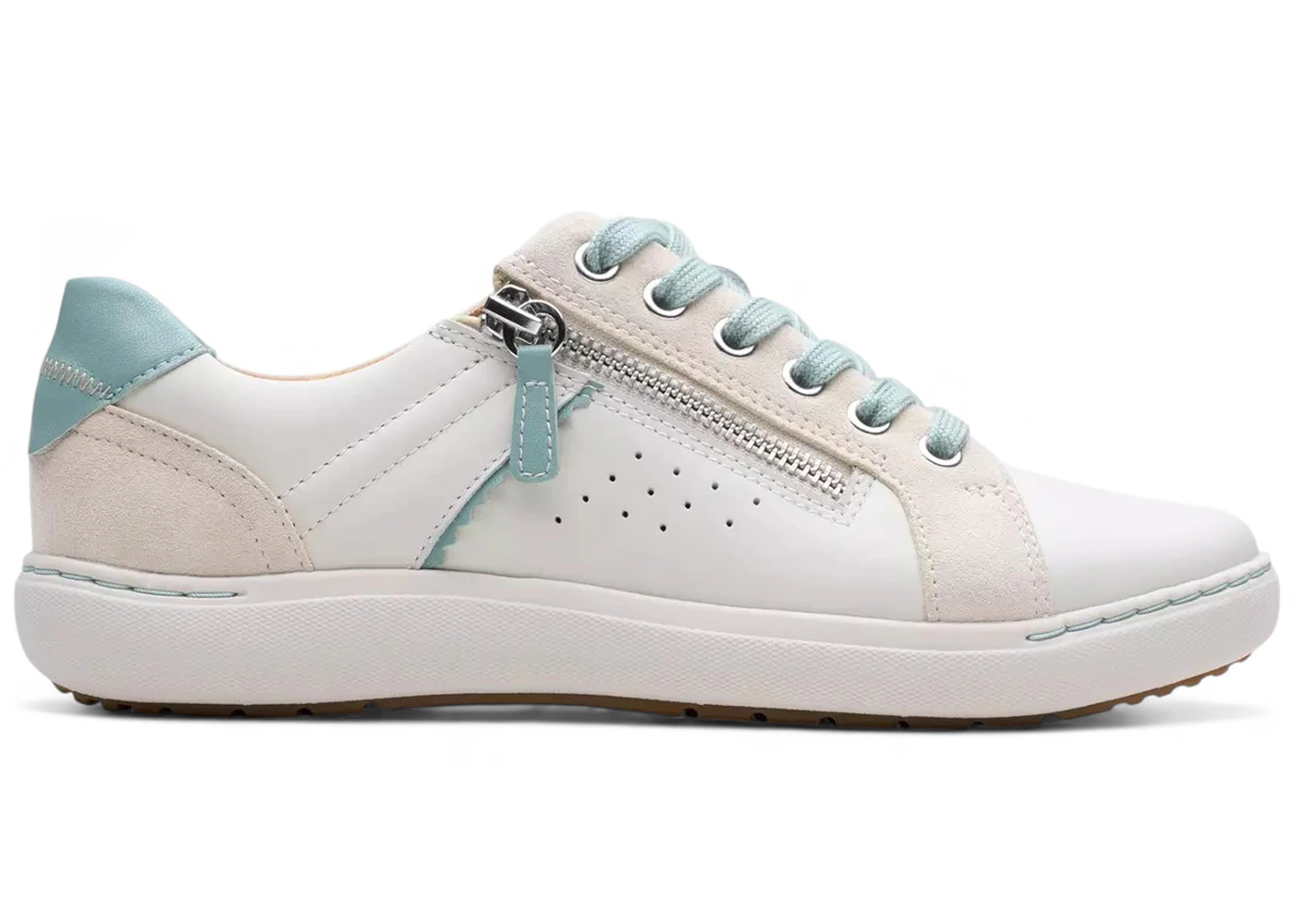 Clarks Nalle Zen White Combination Leather (Women's)