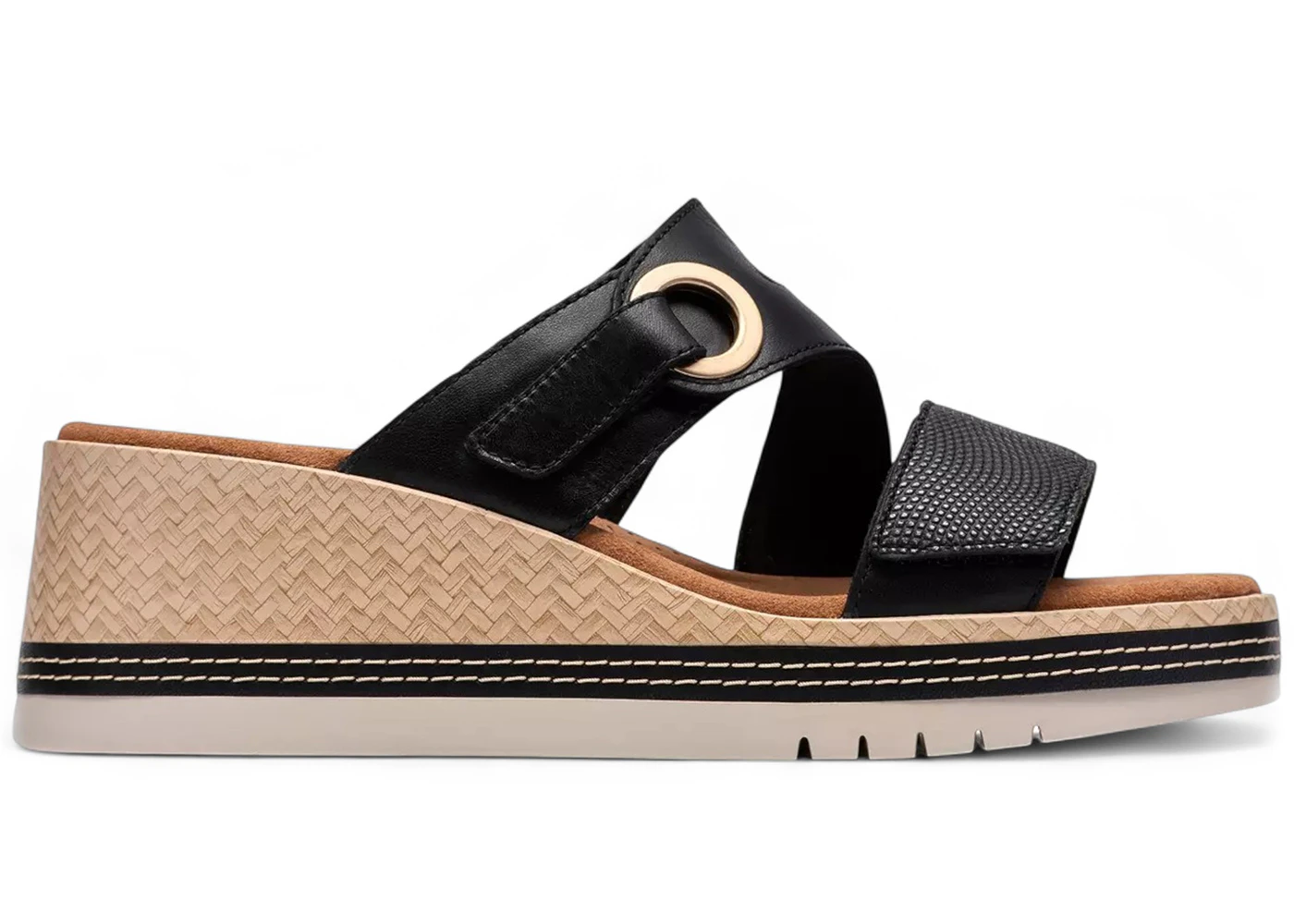Clarks Kidiki Cove Black Leather (Women's)