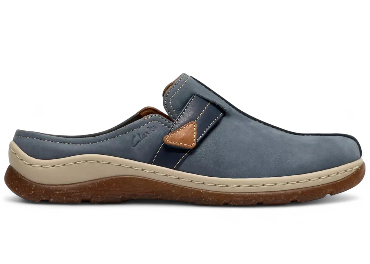 Clarks Orlene Clog Denim Blue Nubuck (Women's)