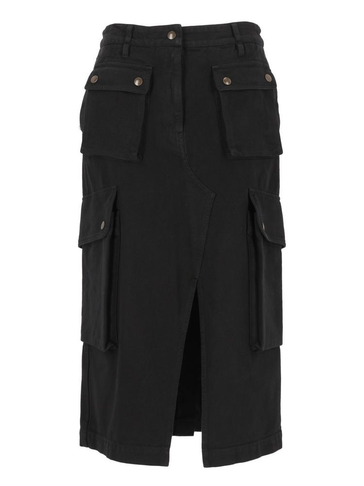 Dries Van Noten Sersy Cargo Midi Skirt