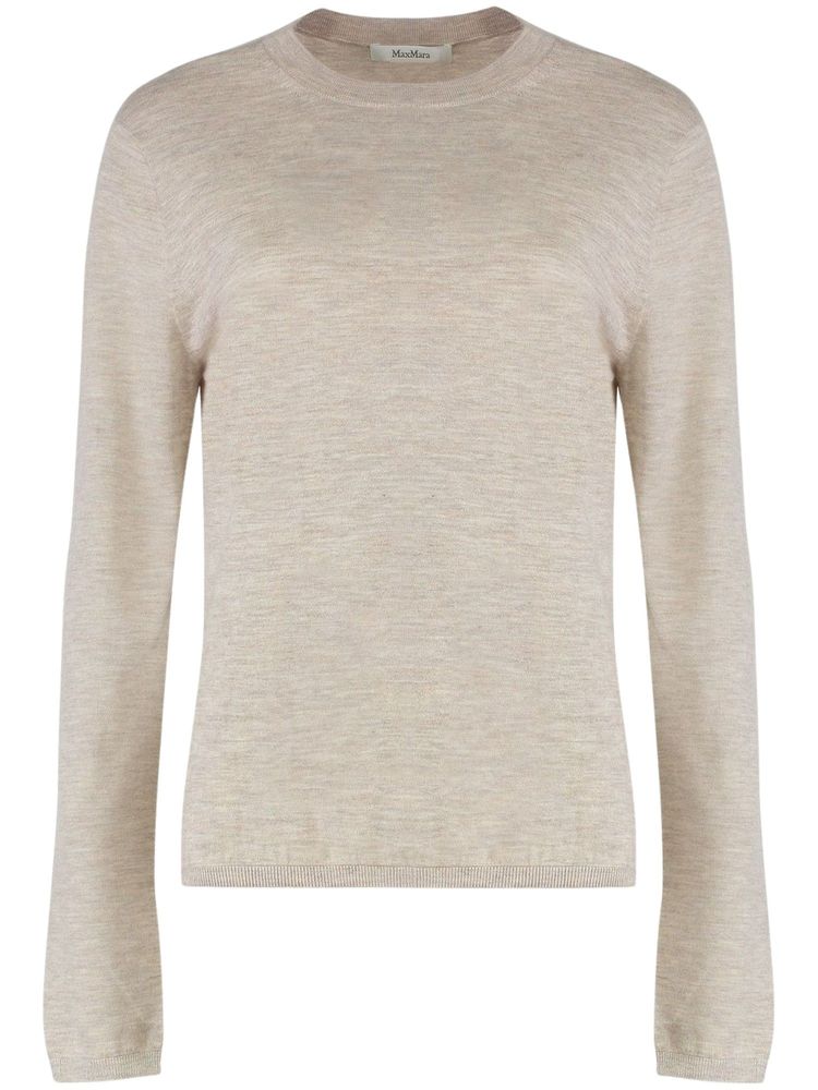 Max Mara Manto Logo Embossed Crewneck Jumper