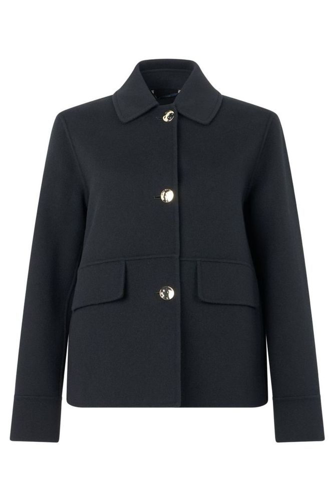'S Max Mara Long-Sleeved Button-Up Jacket
