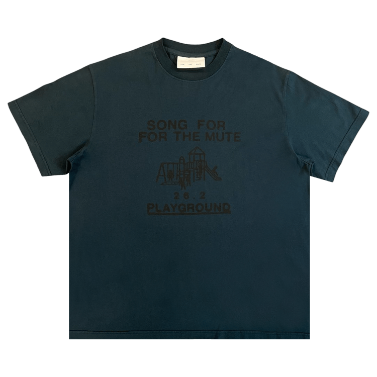 Song for the Mute 'Recess' Standard Tee 'Overdye Petrol'