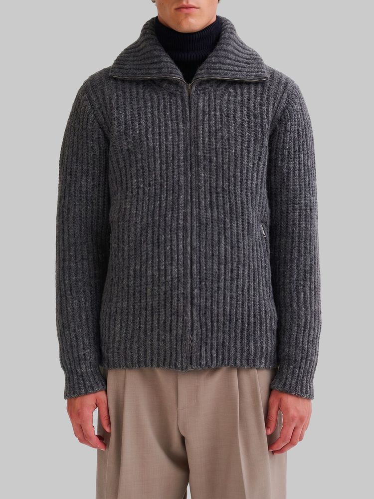 Roberto Collina Ribbed Zip Knitted Jacket