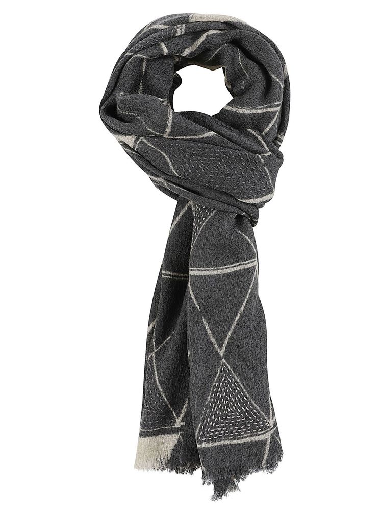 Altea Geometric Wool Scarf