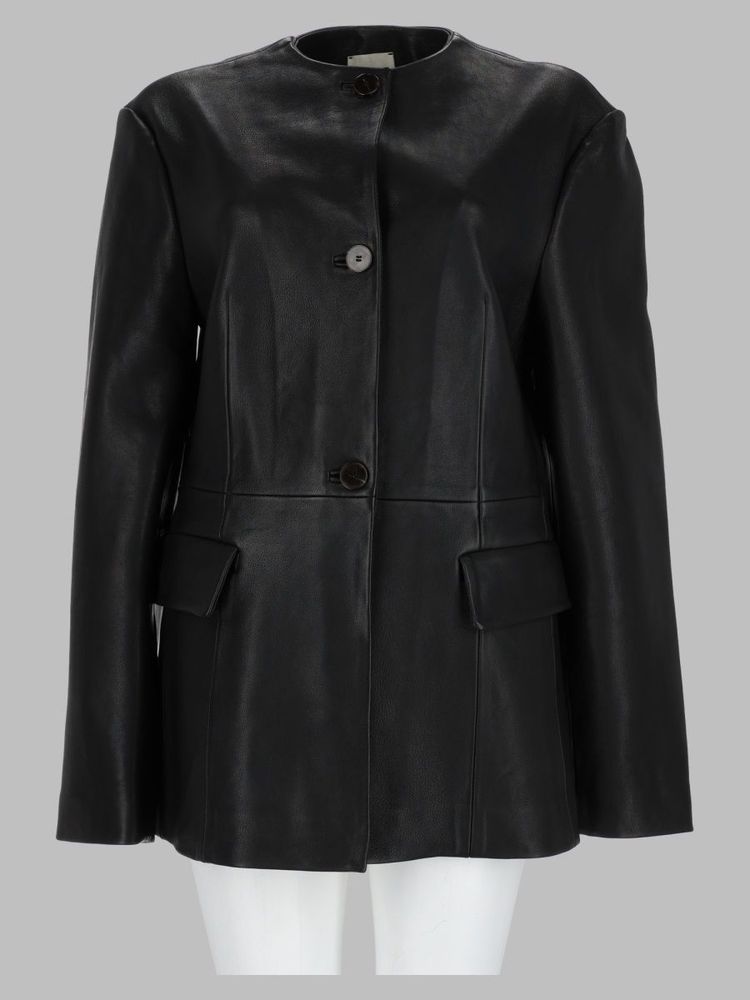 Alysi Buttoned Leather Jacket
