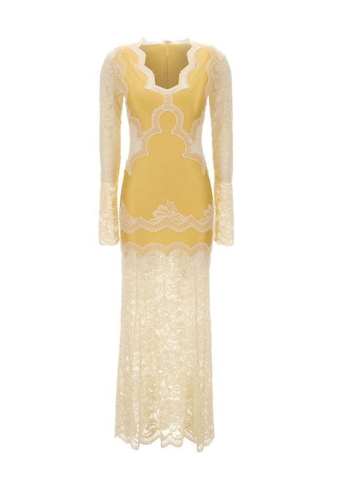 Rabanne Lace Panel Maxi Dress