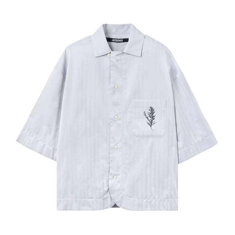 Jacquemus La Chemise Gardian 'Rosemary Light Blue/Black'