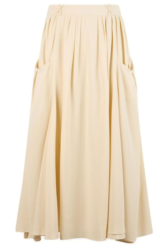 Rabanne Pleated Midi Skirt