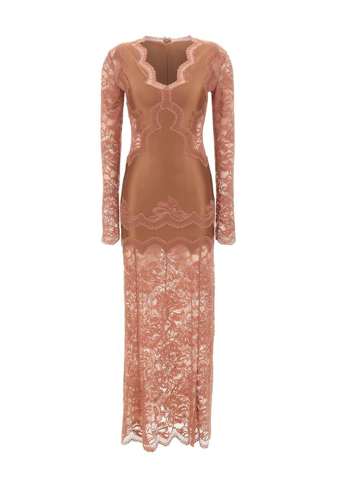 Rabanne Lace Panel Maxi Dress