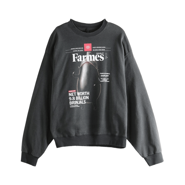 Doublet Farmes Magazine Cover Sweat Shirt 'Black'
