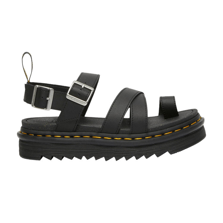 Dr. Martens Wmns Avry Hydro Leather Strap Sandal 'Black'