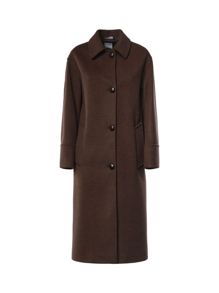 Alisheva Single-Breasted Long Coat