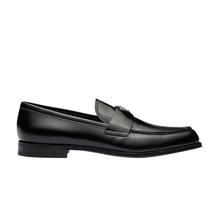 Prada Brushed Leather Loafer 'Black'