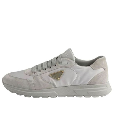 PRADA SS26 Prax 2.0 Re-Nylon and Suede Sneakers 'Cloudy Gray'