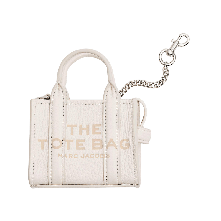 Marc Jacobs Nano Tote Charm Bag 'Cotton/Silver'