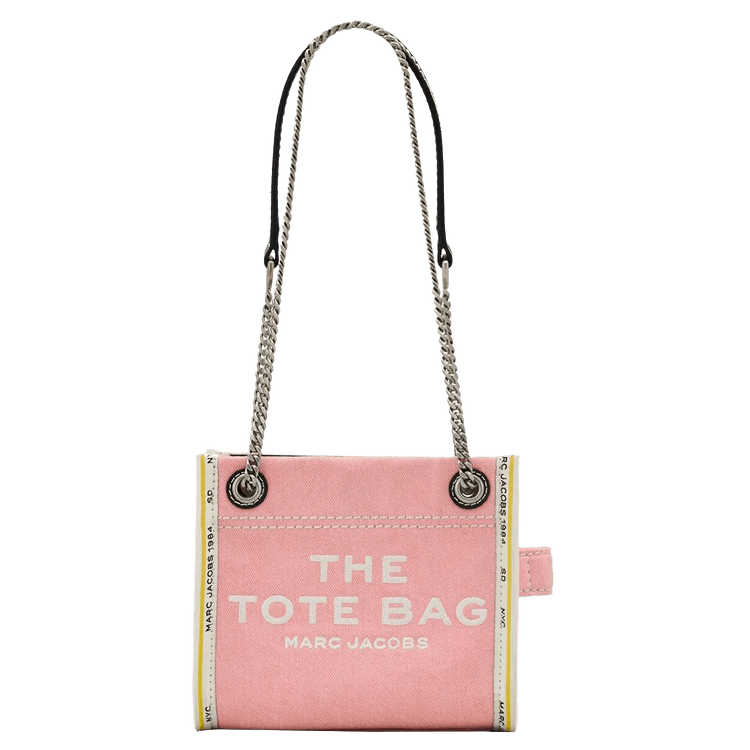Marc Jacobs The Crossbody Denim Chain Tote Bag 'Ribbon Pin'