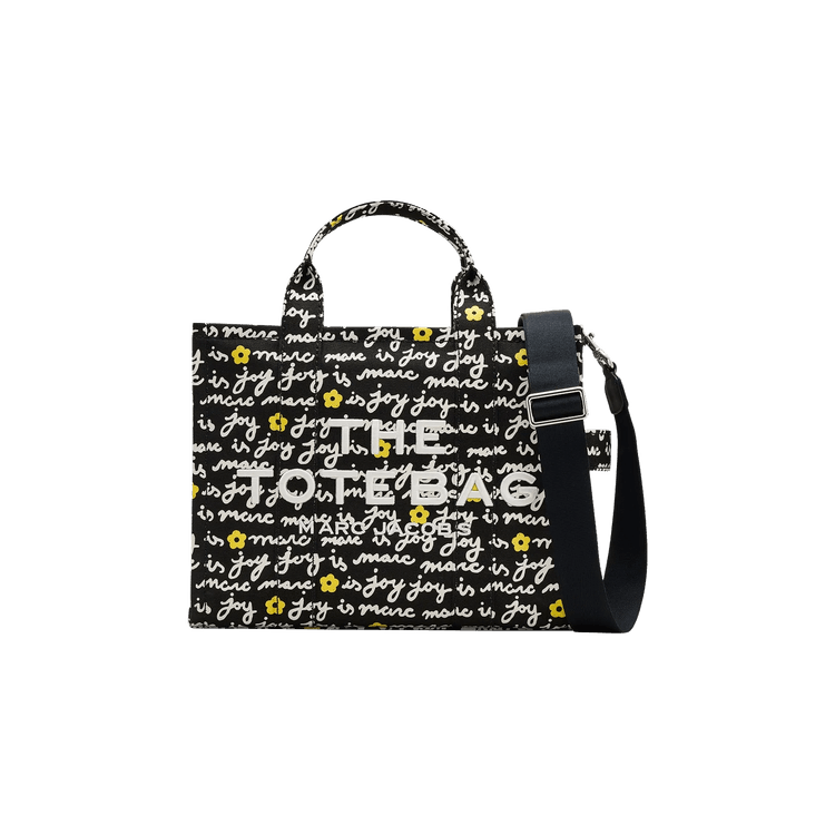 Marc Jacobs The Medium Marc Is Joy Canvas Tote Bag 'Black'