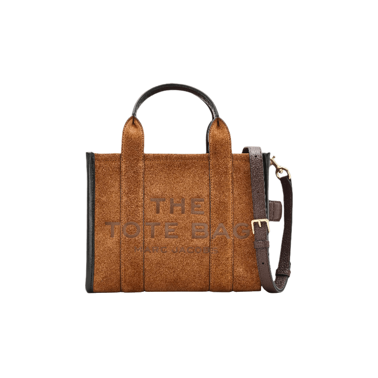 Marc Jacobs Small Suede Leather Blocked Tote Bag 'Copper'