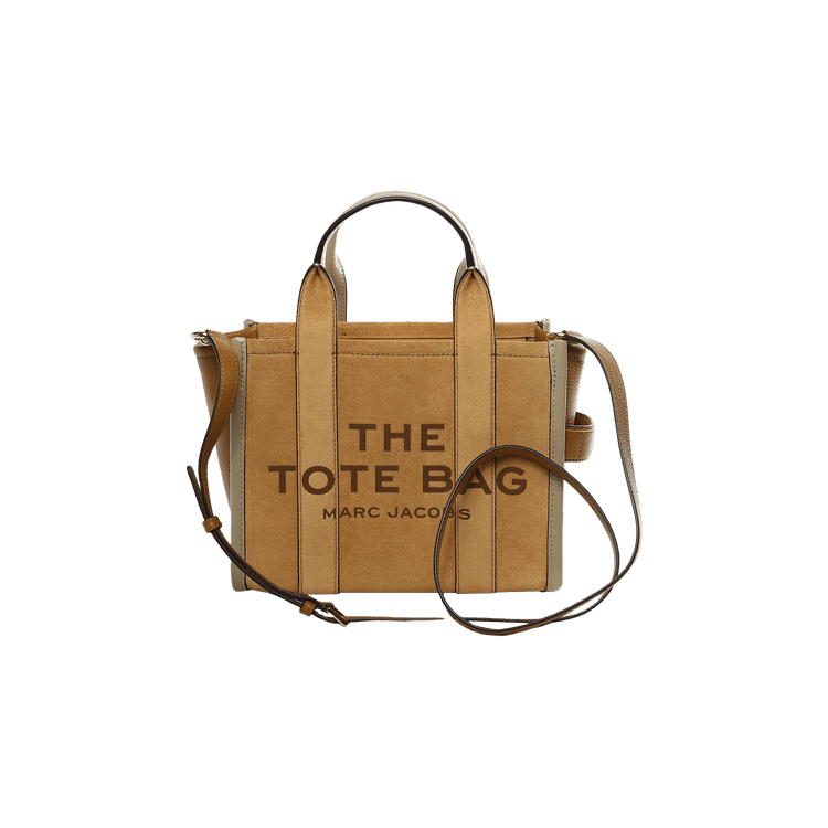 Marc Jacobs Suede Leather Blocked Small Tote Bag 'Sahara'
