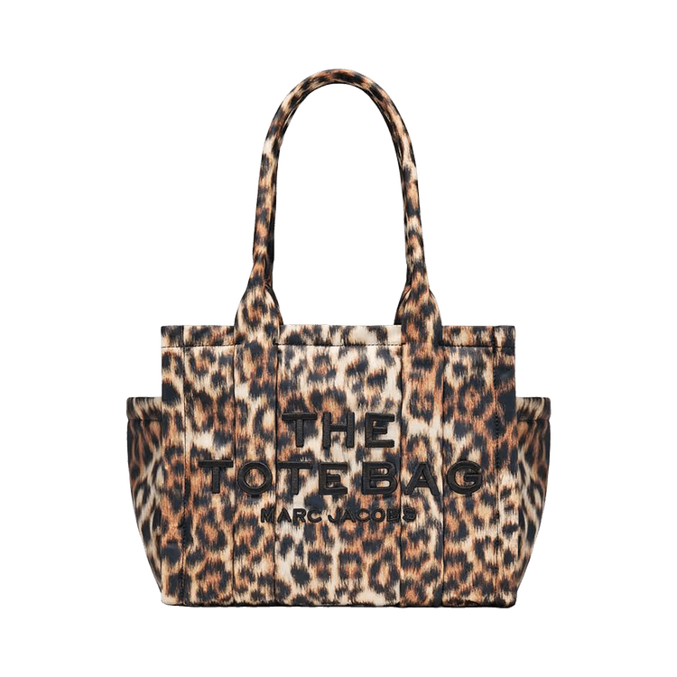 Marc Jacobs The Leopard Puffy Nylon Medium Tote Bag 'Brown'