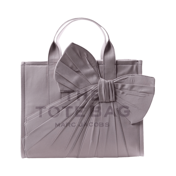Marc Jacobs The Oversized Bow Canvas Medium Tote Bag 'Light Iris'