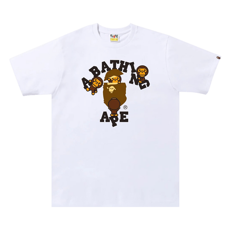 BAPE College Milo Tee 'White'