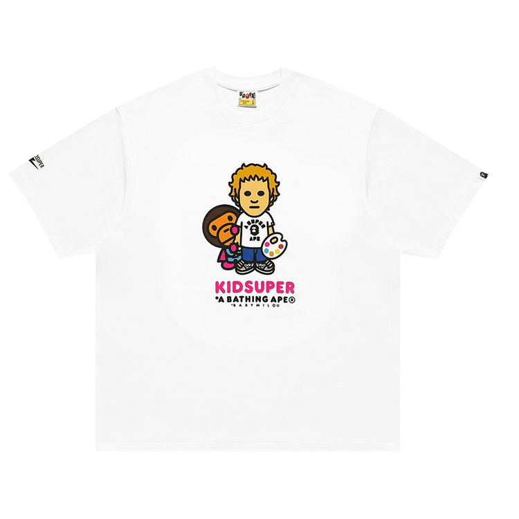 BAPE x KidSuper Milo Tee 'White'