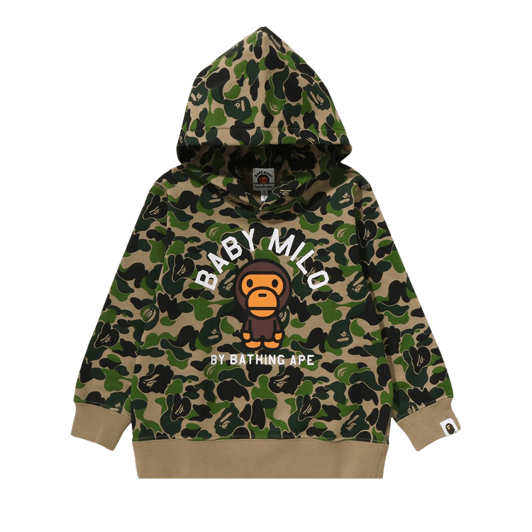 BAPE Kids ABC Camo Baby Milo Pullover Hoodie 'Green'