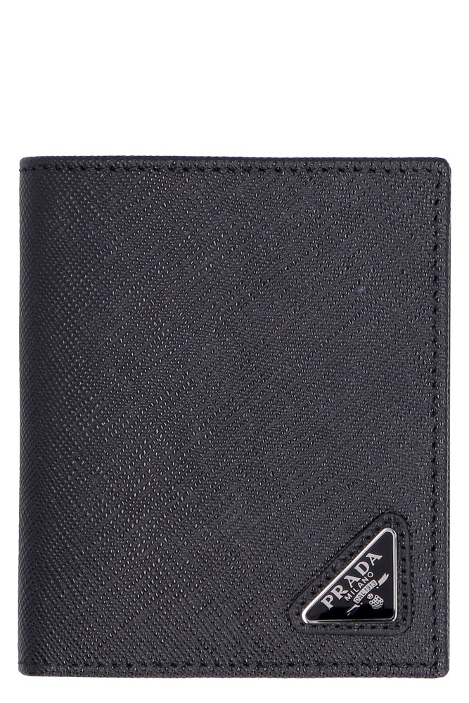 Prada Triangle Logo Bifold Wallet