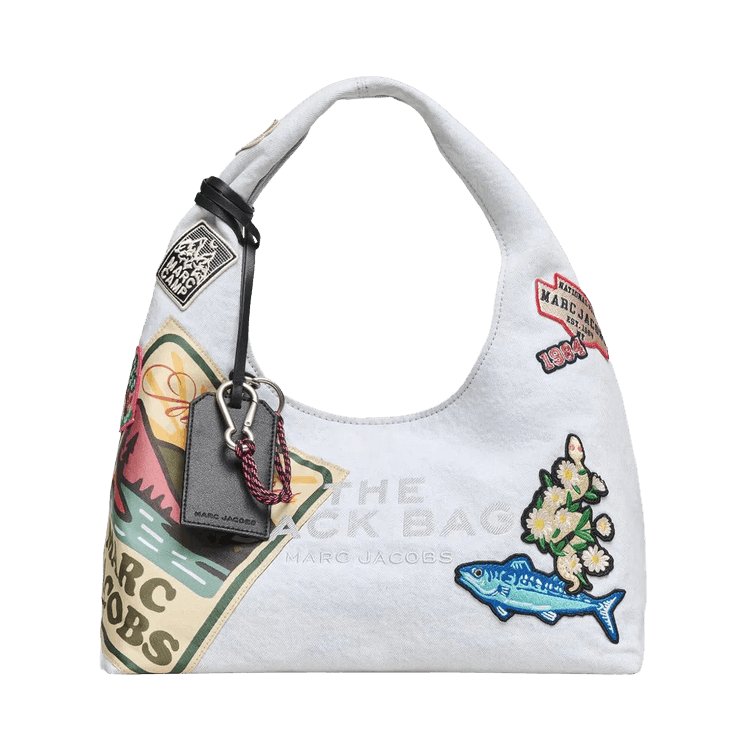 Marc Jacobs The Camp Patchwork Denim Sack Bag 'Light Wash'