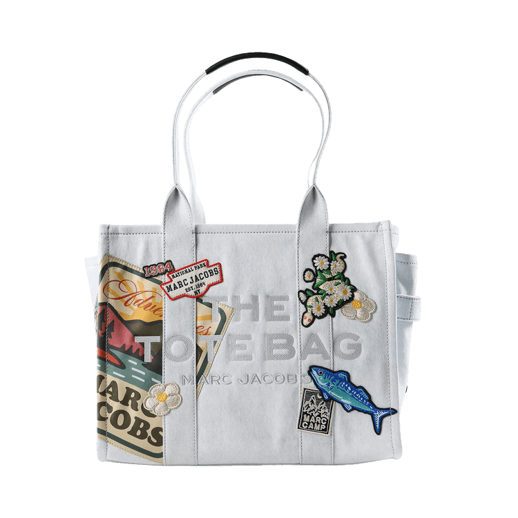 Marc Jacobs The Camp Patchwork Denim Tote Bag 'Light Wash'