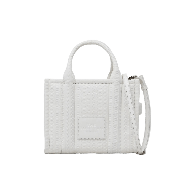 Marc Jacobs DTM Monogram Leather Small Tote Bag 'White'