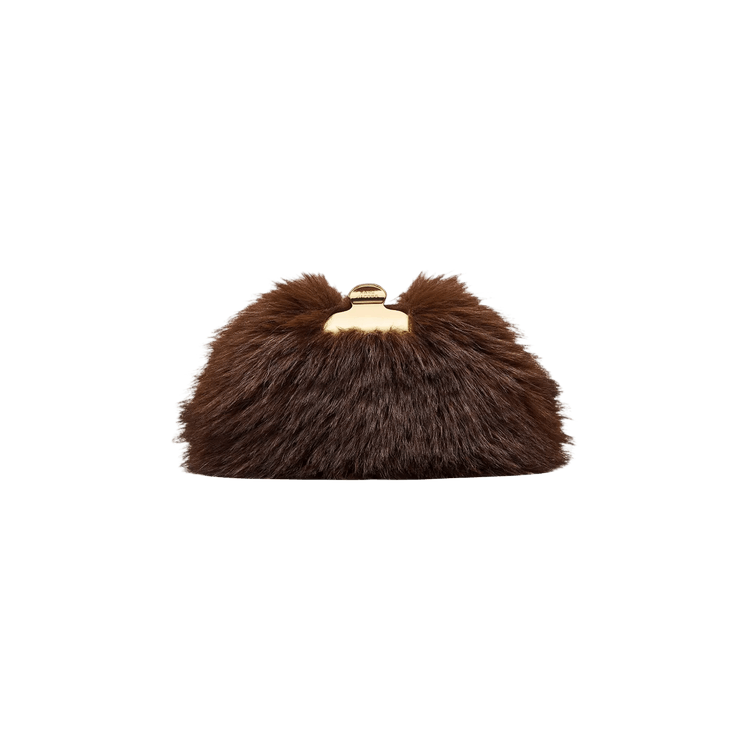 Marc Jacobs The Small Claw Clip Clutch Bag 'Dark Brown'