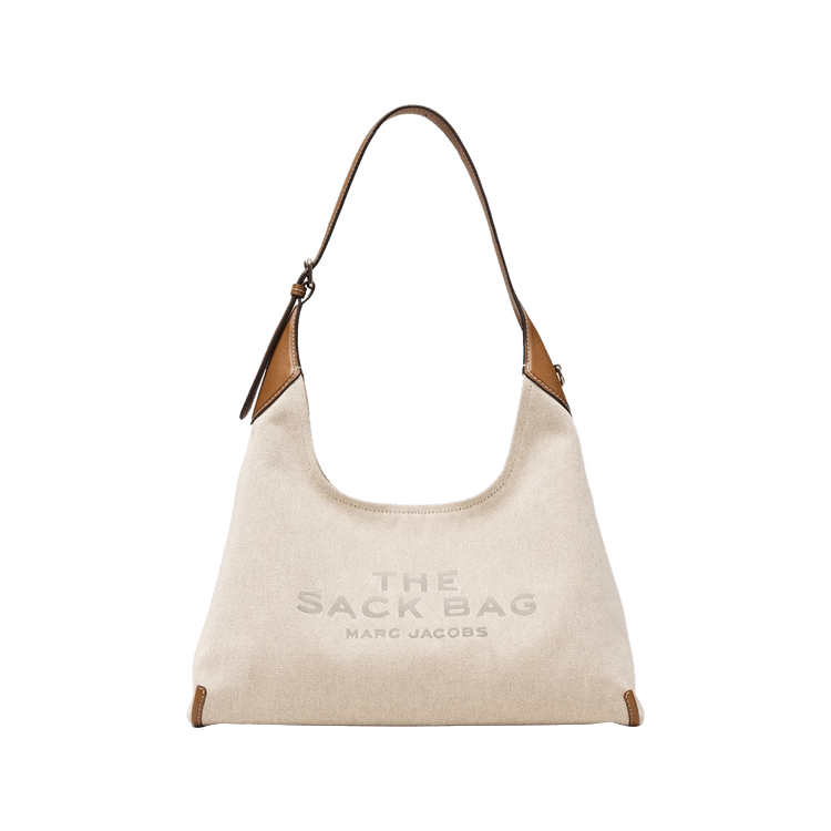 Marc Jacobs Canvas Leather Belted Sack Bag 'Beige/Argan Oil'