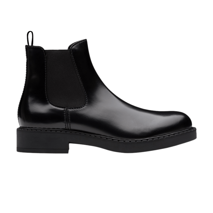 Prada Brushed Calf Leather Chelsea Boot 'Black'