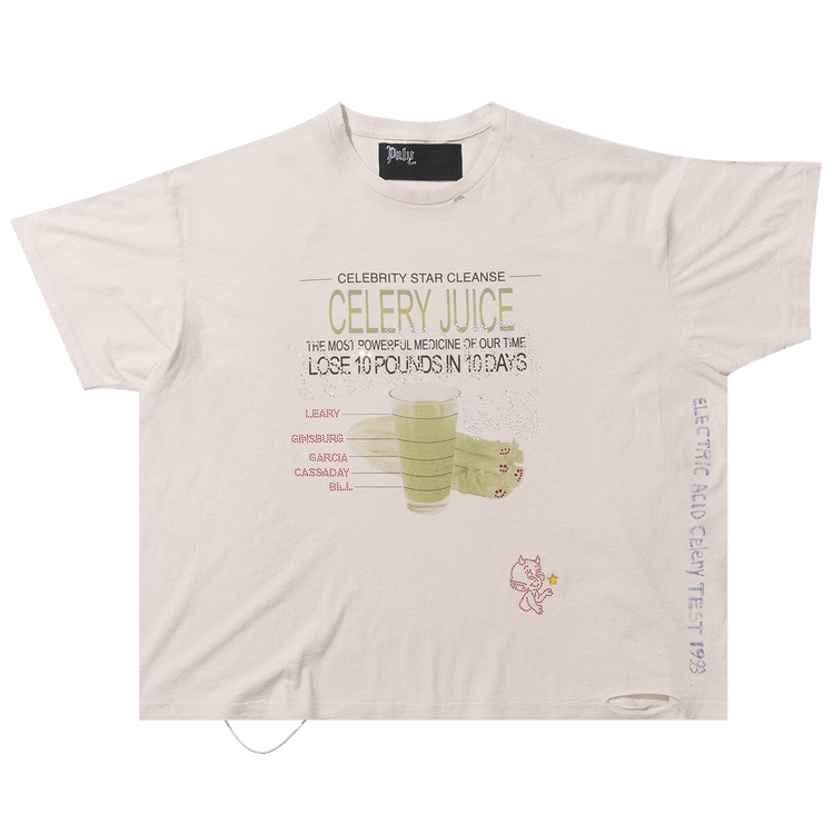 Paly Hollywood Celery Cleanse Tee 'Cream'