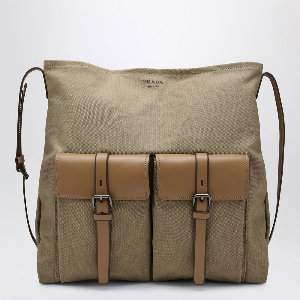 Prada Buckled Pocket Messenger Bag