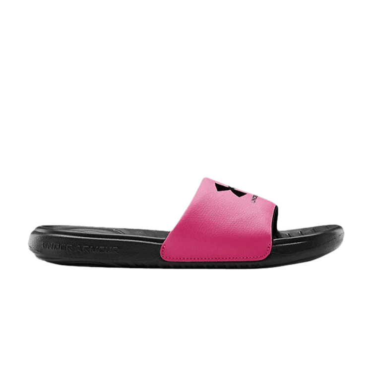 Under Armour Ansa Fixed Slides GS 'Black Pink Surge'