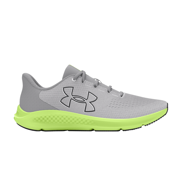 Under Armour Wmns Charged Pursuit 3 'Big Logo - Halo Grey Lime'