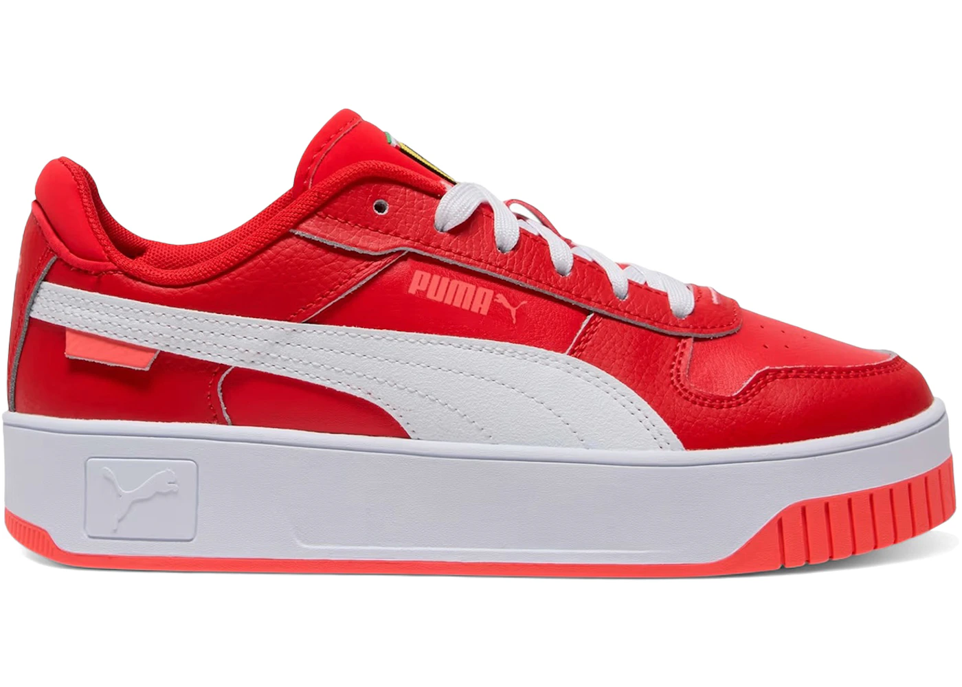 Puma Carina Street Scuderia Ferrari Rosso Corsa White (Women's)